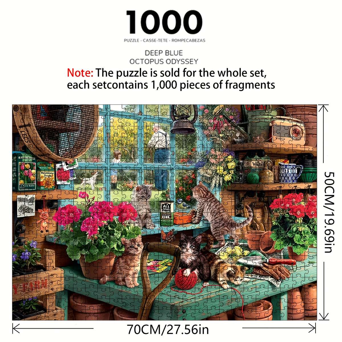 1000 Piece Paper Puzzle For Adults