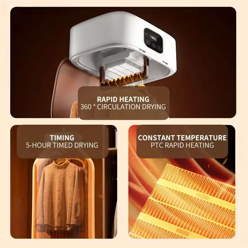 Portable Electric Dryer with Timer Function