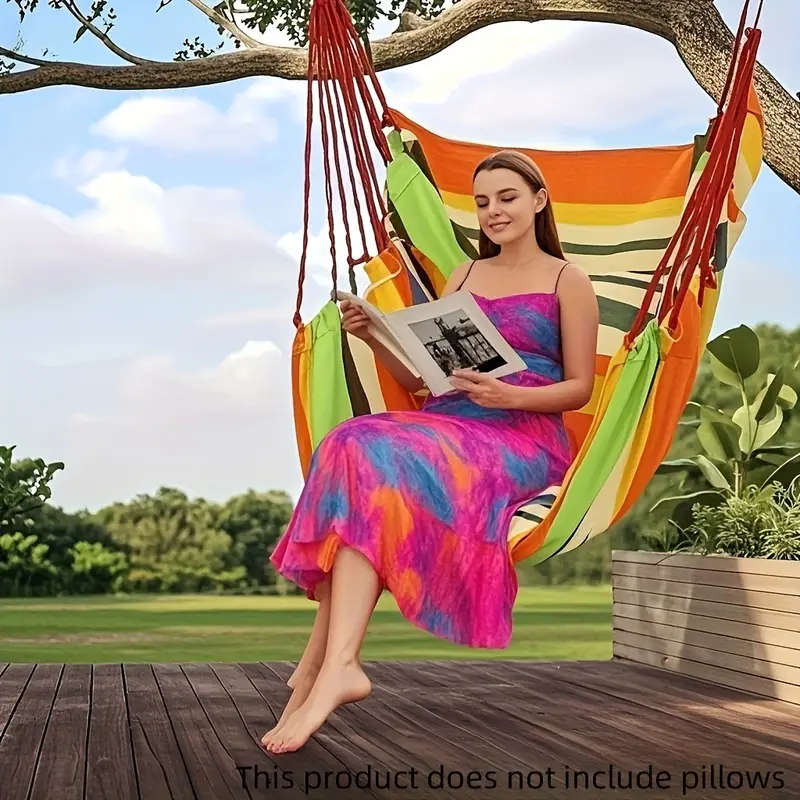 1pc Outdoor Hanging Swing Chair