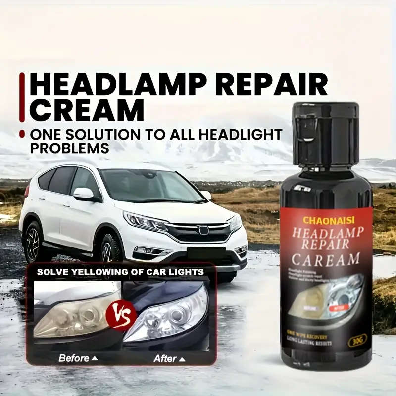 Car Headlight Restoration Kit: Polish, Scratch Repair & Anti-Yellowing Solution  Easy DIY Operation