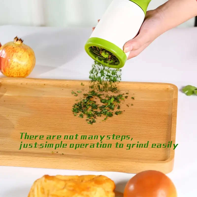 Manual Herb & Vegetable Chopper Grinder - Quick Chopping for Parsley, Cilantro, Carrots, Zucchini
