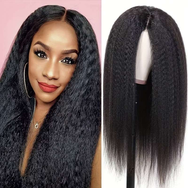 1Pc Black 55.88cm Fashion Design Wig