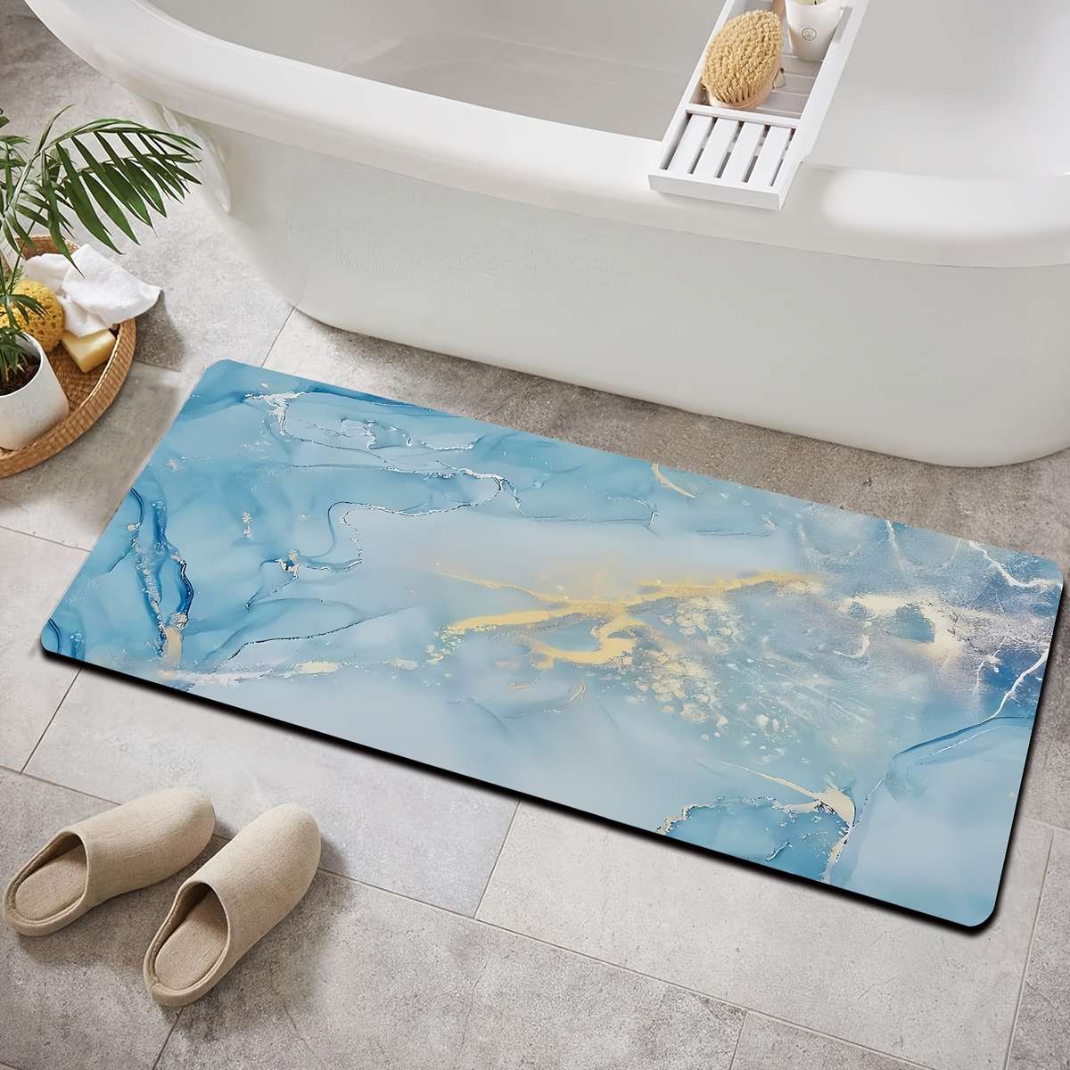 1Pc Green 20x31inch 50x80cm Floor Mat