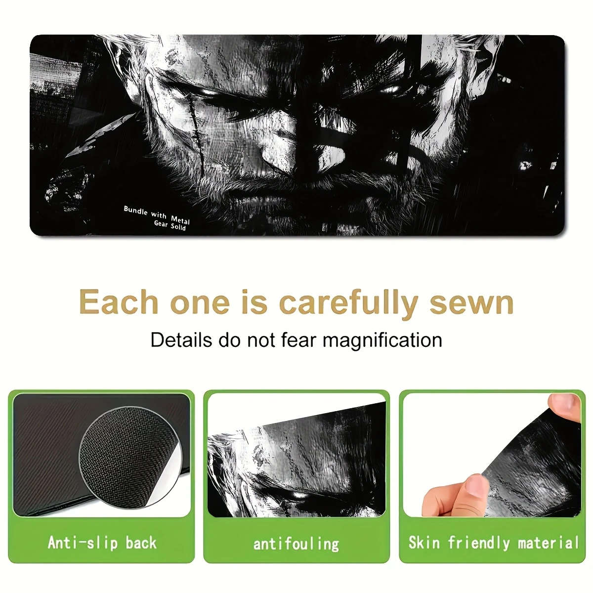 1pc 40x90cm Esports Gaming Mouse Pad Waterproof Non-Slip Scratch-Resistant Foldable Rubber Base