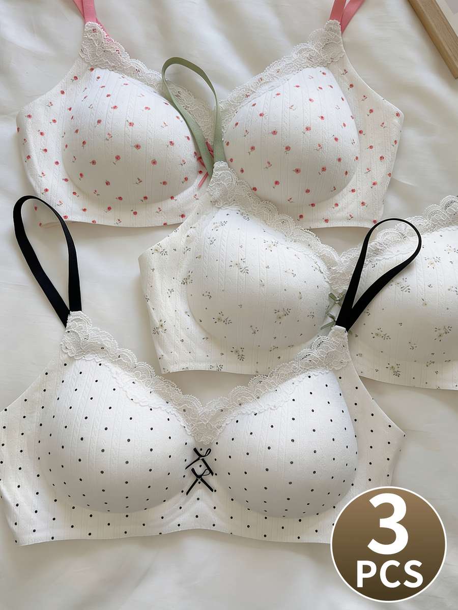 Women S Underwear Color Mixed Color 3 Pieces Size Asian M