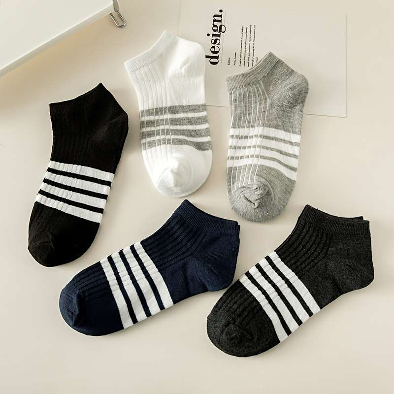 5 Pairs Mixed Color One Size High Elastic Socks