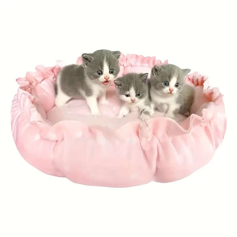 Comfy Pumpkin Themed Pet Bed Small Size