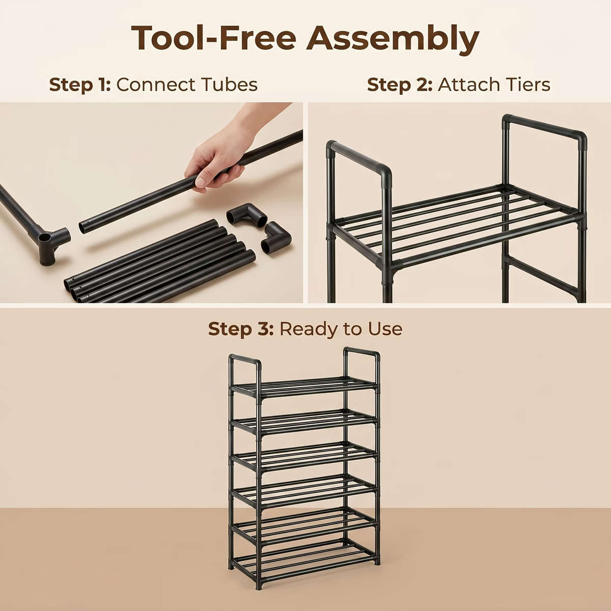 6-Tier Shoe Rack