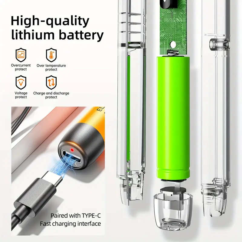 68in1 Cordless Electric Screwdriver Set with 65 Magnetic Precision Bits USB Powered Rechargeable