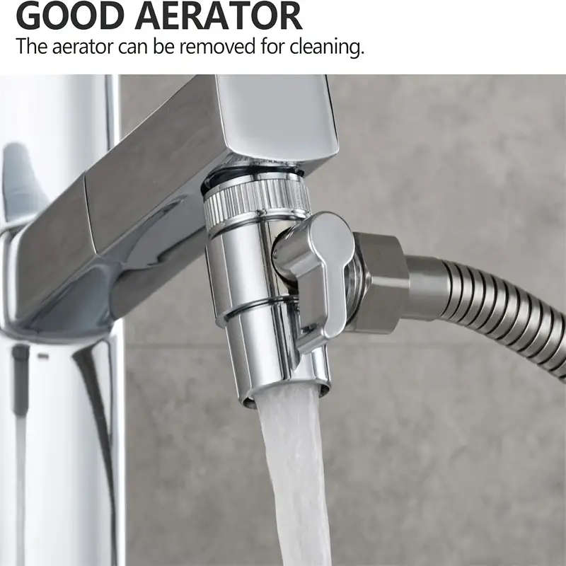 1pc Universal Faucet Sink Valve Diverter Handheld Shower Head Adapter Bathroom Kitchen Sink Faucet R