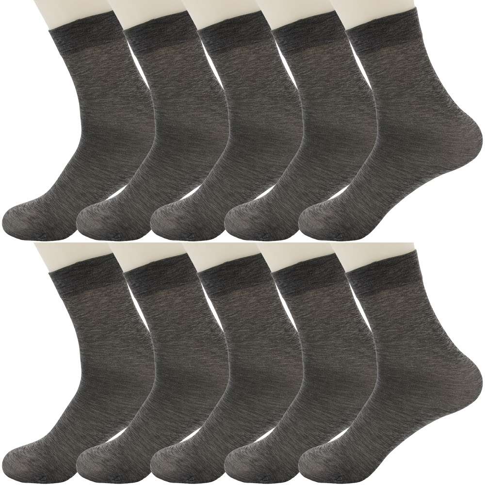 10 Pairs In Dark Blue One Size High Elastic Socks