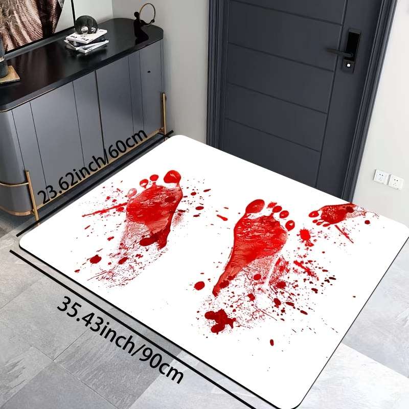 1Pc White 15.7x23.62inch 40x60cm Floor Mat