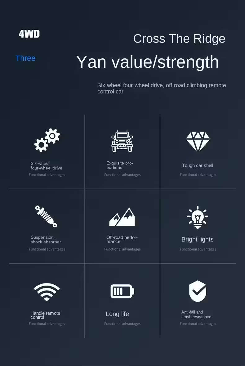 6-Wheel Off Road RC 2.4Ghz Vehicle