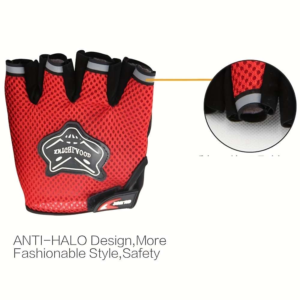 1 Pair Blue Outdoor Sports Gloves