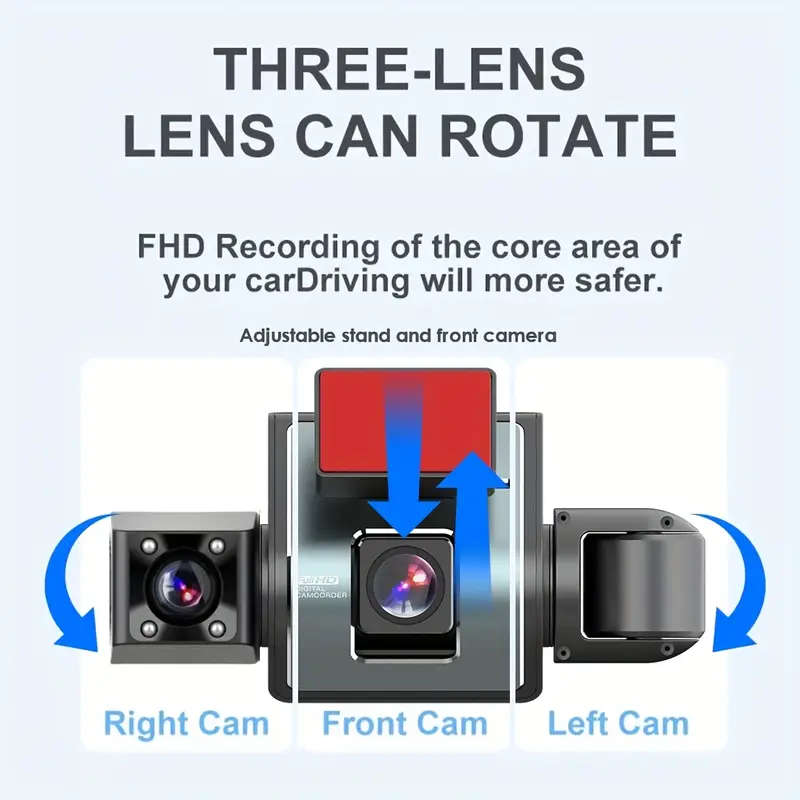 1080P 4 Channel Dash Cam 360° Dash Camera