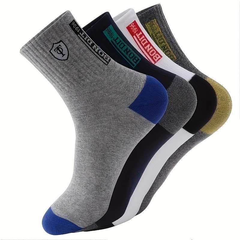 5 Pairs Mixed Color One Size High Elastic Socks