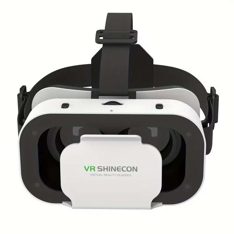 VRSHINECON Virtual Reality VR Glasses Mobile Phone Movie Game 3D Digital Glasses (White)