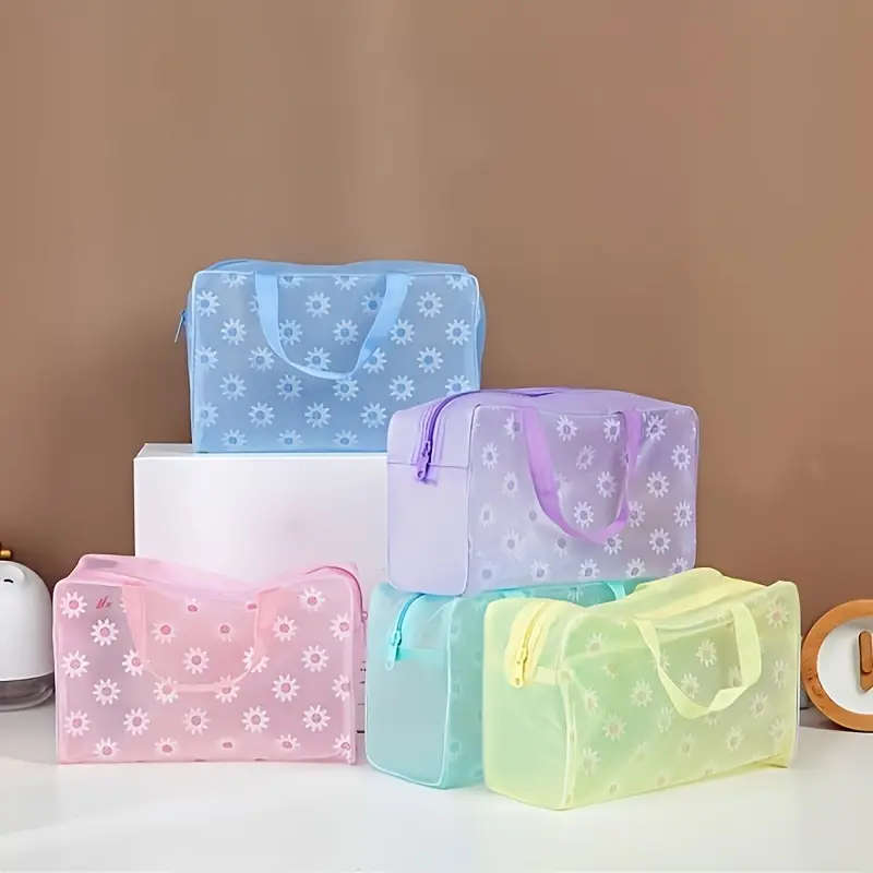 x5pcs Lightweight Travel Makeup Bags