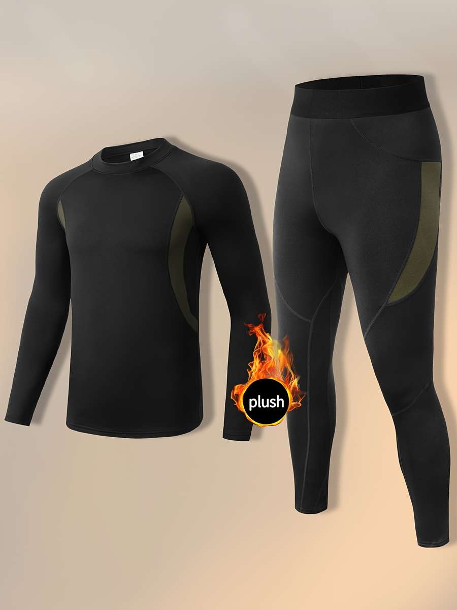 Thermal Underwear Color Black Sizexxl