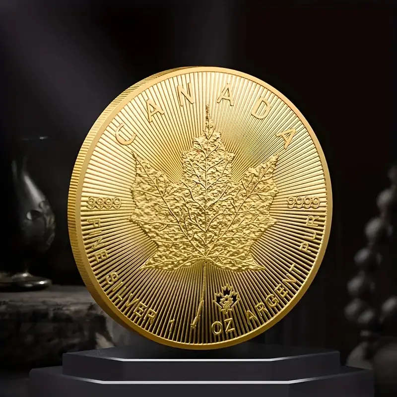 Maple Leaf Commemorative Coin Replica , 1oz Collectible