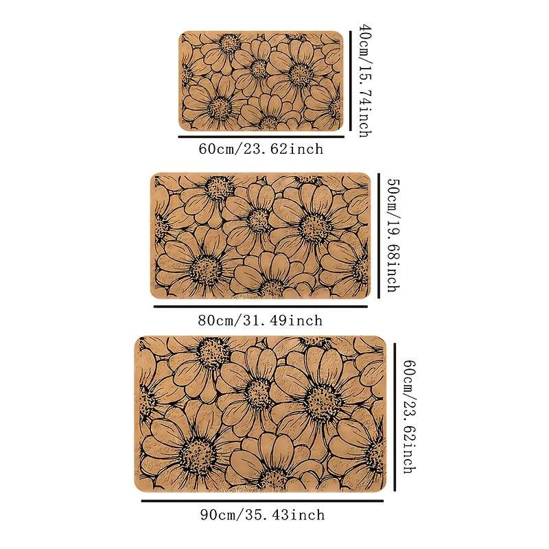 1Pc 15.74x23.62inch 40x60cm Floor Mat