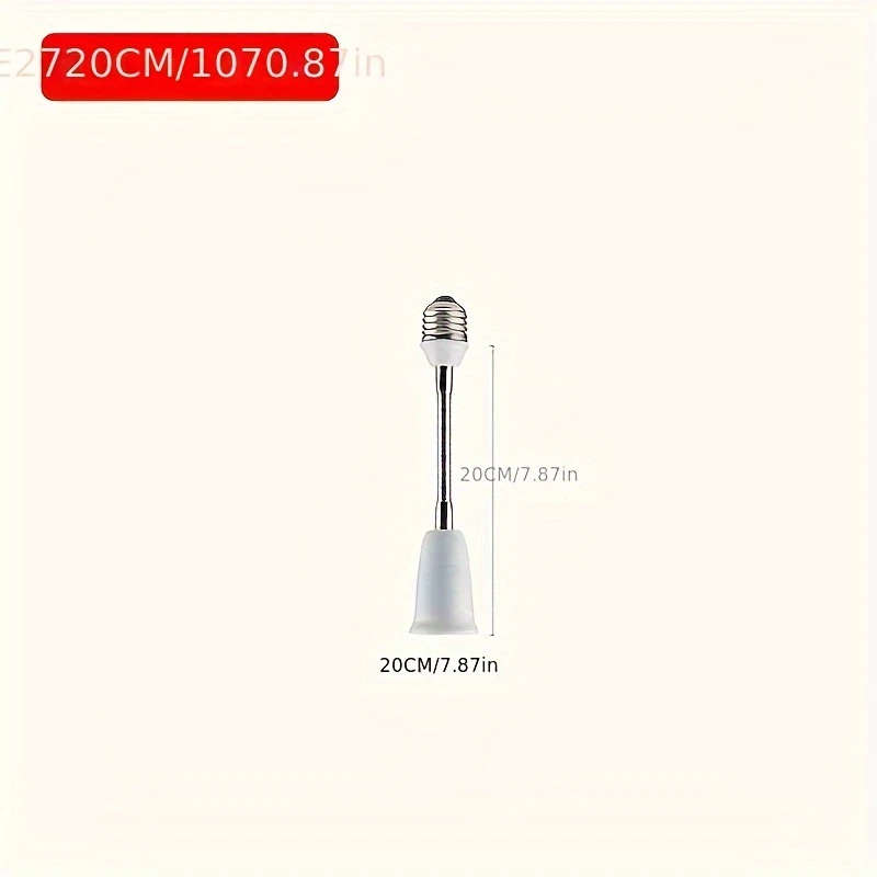 1pc E27 Door and Window Adapter 85-285V 20cm Converter Lamp Interrupter Base Converter with Lighting