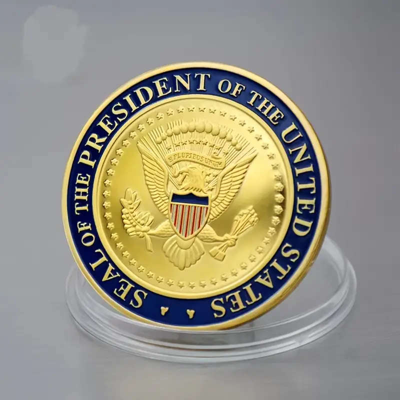 Trump White House Gold-Plated Replica Coin