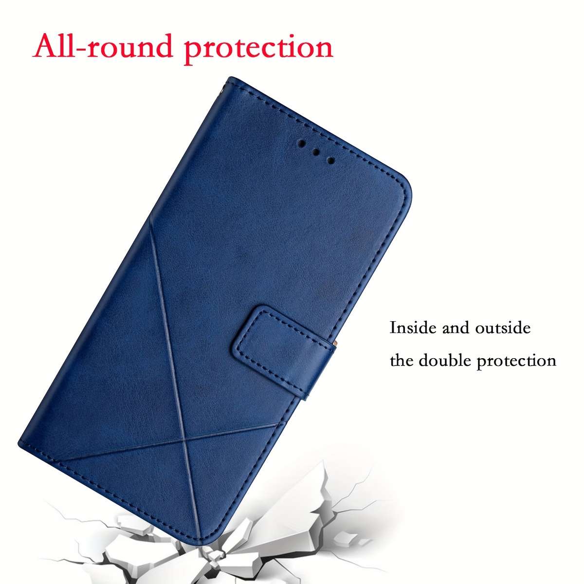 1pc Navy Blue For Samsung Galaxy A06 Phone Cases