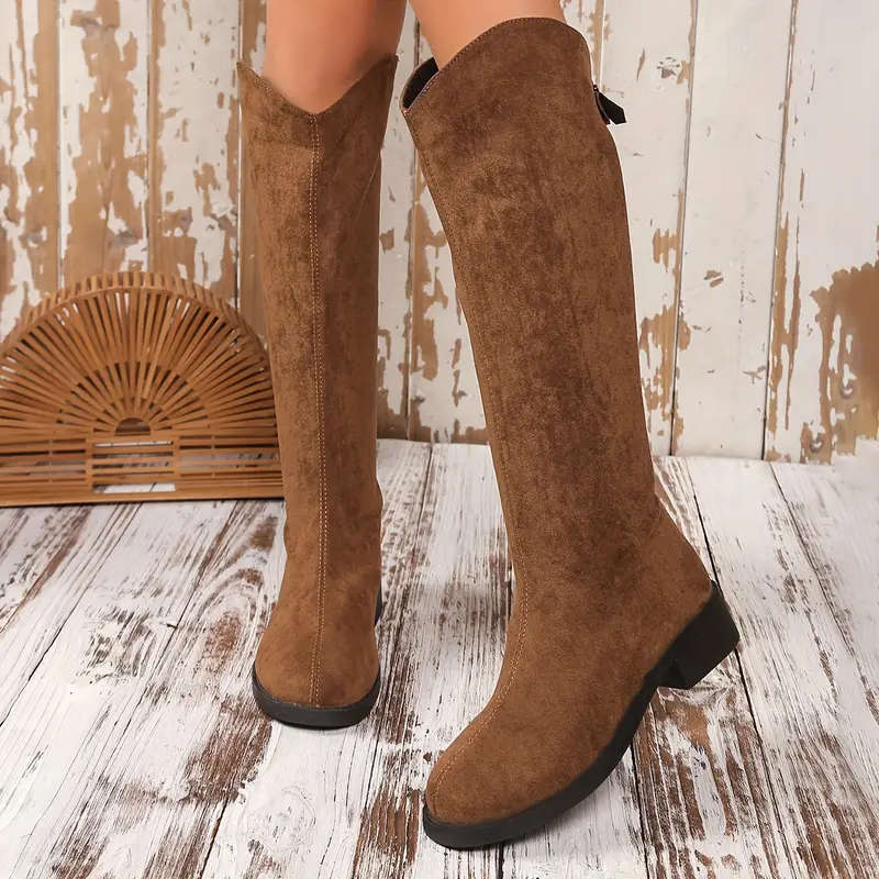 Women's Mid-Calf Boots Color Brown