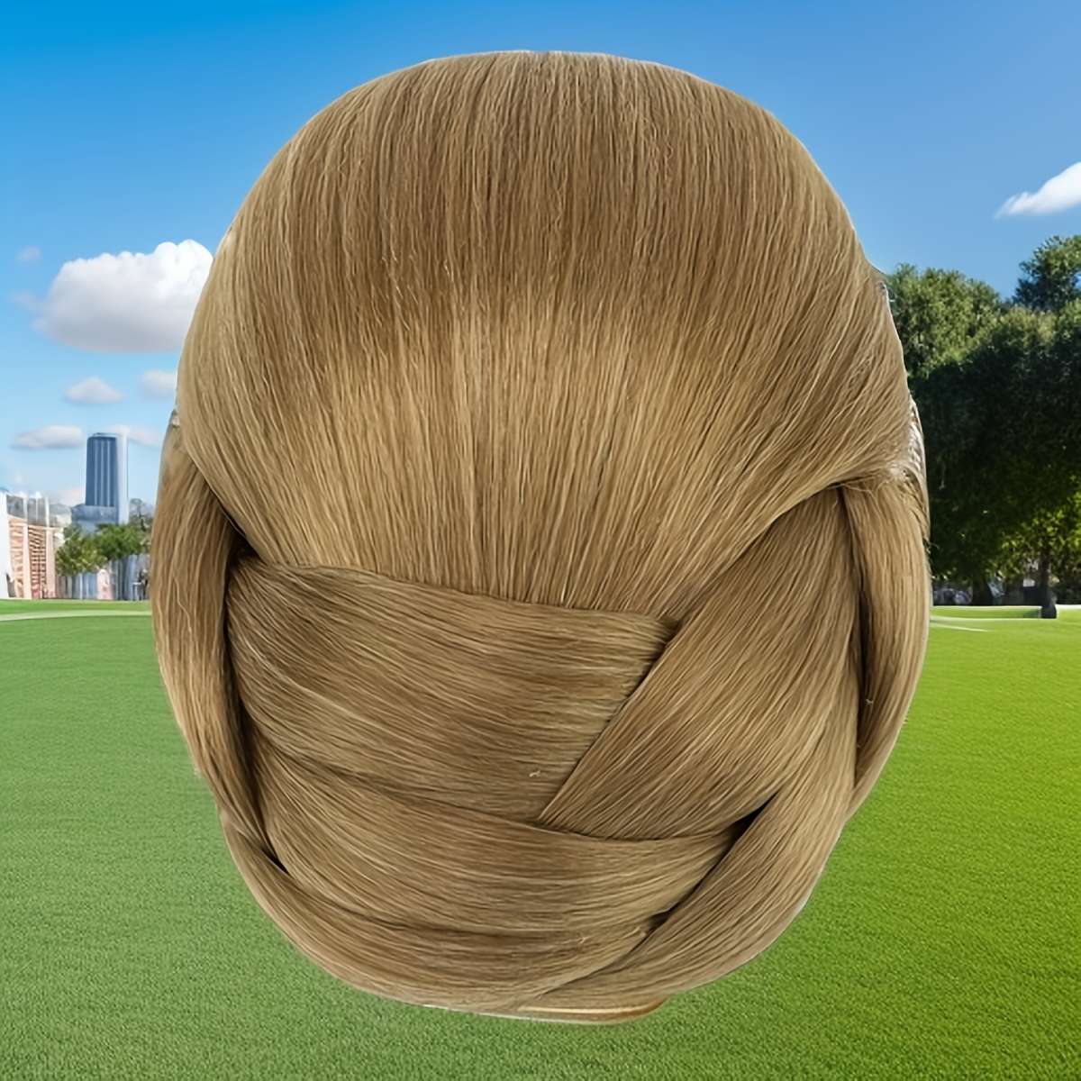 1Pc Bronze 10.16cm Fashion Design Wig