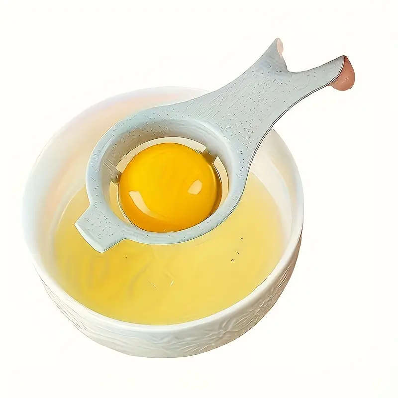 1pc Sustainable Wheat Straw Egg Separator Easy Yolk White Filter for Baking Kitchen Gadget
