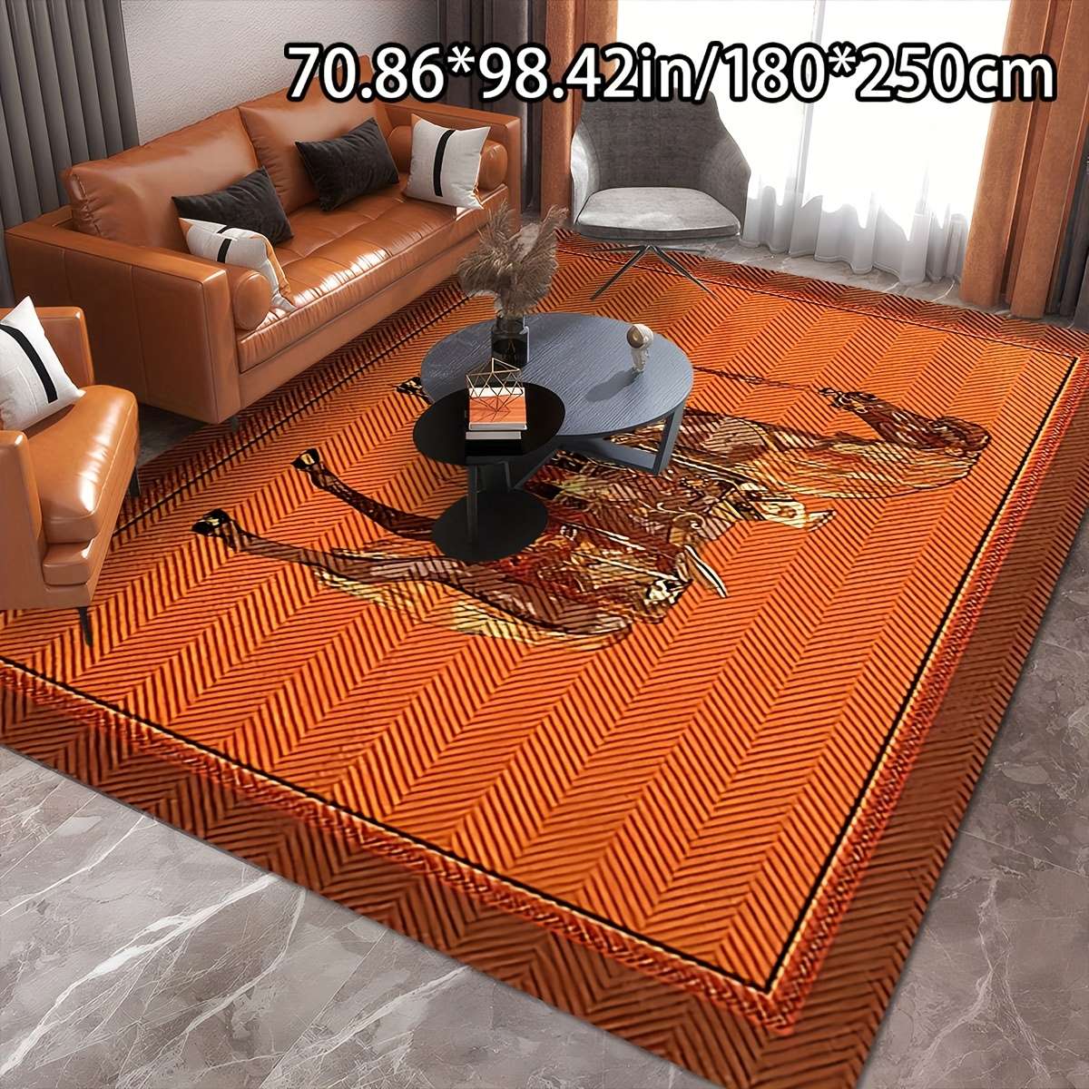 1Pc 70.86x98.42inch 180x250cm Floor Mat