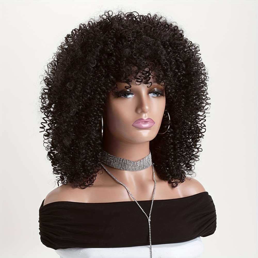 1Pc Black 40.64cm Fashion Design Wig