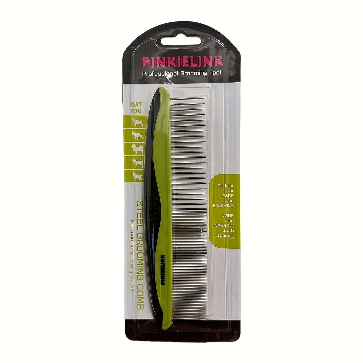 Pet straight Comb Green Pet Comb