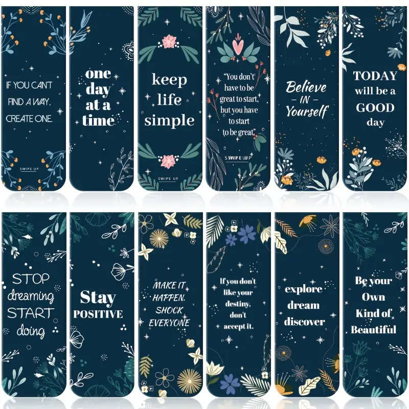 1pc Vibrant Inspirational Graffiti Magnetic Bookmarks