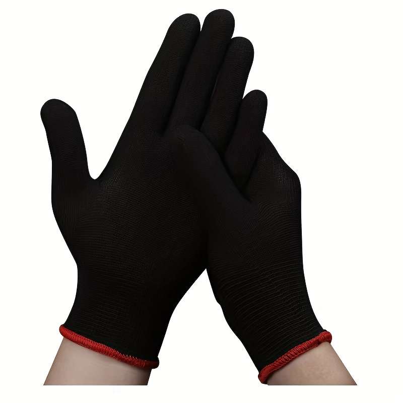 6 Pairs White Multi Purpose Work Gloves