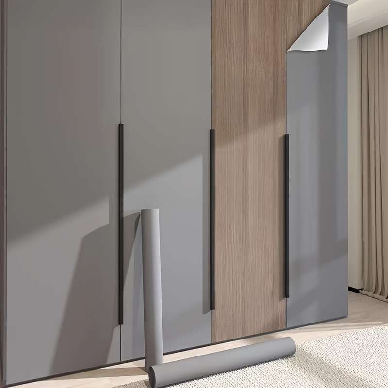 1PC Wall StickersSmoky Gray60cmX3m 23.62X118.11in