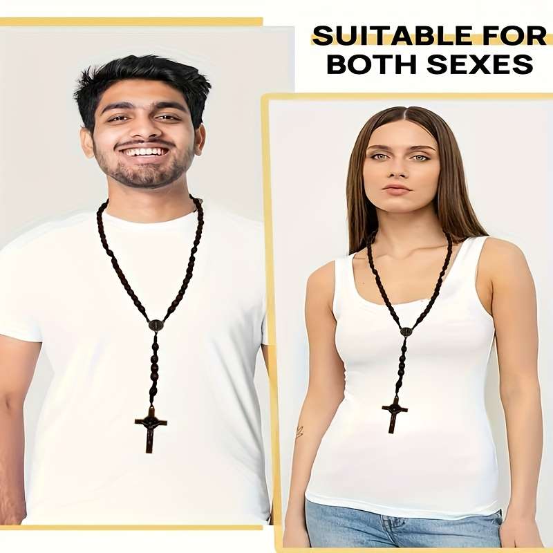 1 Piece A Brown Jesus Theme Pendant