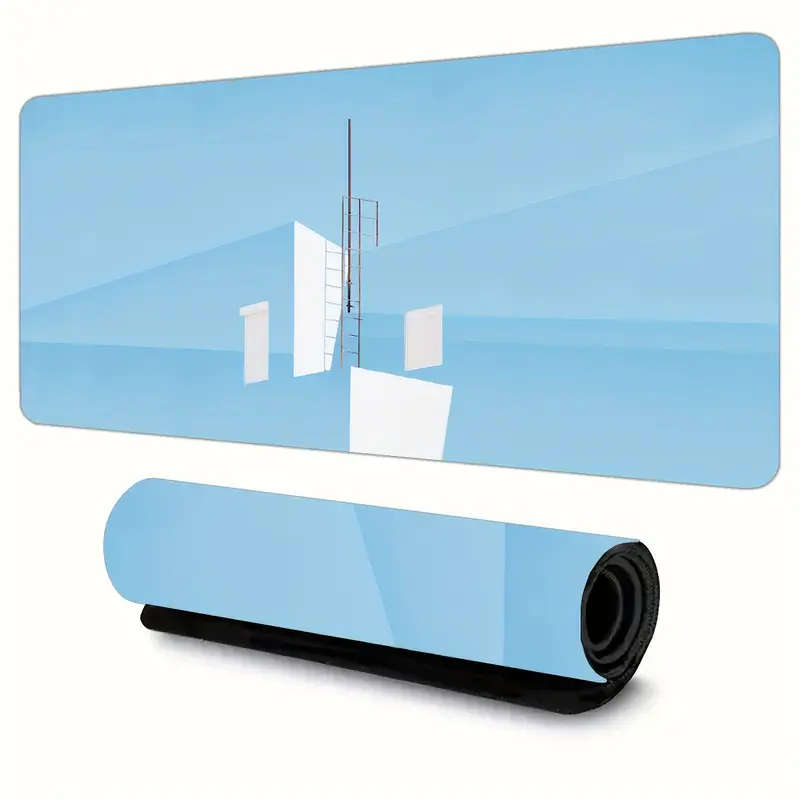 1pc 40x90cm Minimalist Space Ladder Mouse Pad Gaming Mouse Pad Suitable for Laptop and Keyboard