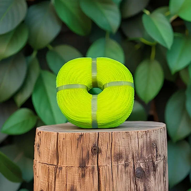 1 Roll Of Durable Plastic Rope Yellow