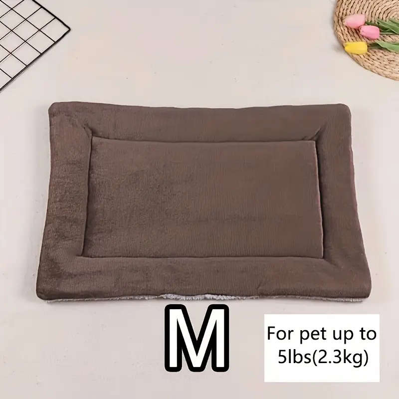 Plush Blue Pet Floor Mat