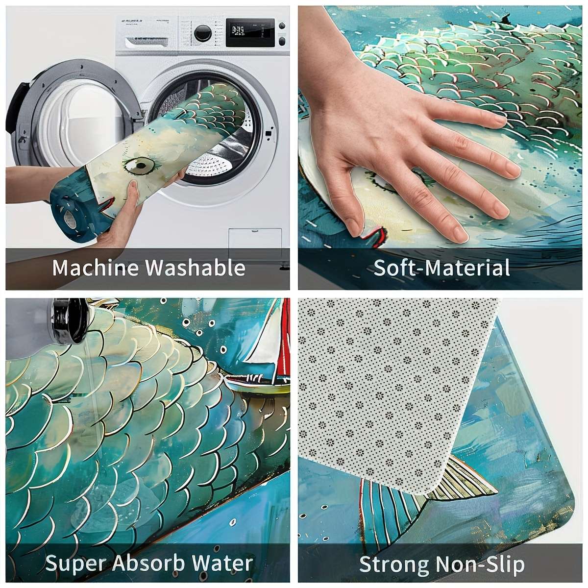 1Pc 45x75cm Floor Mat