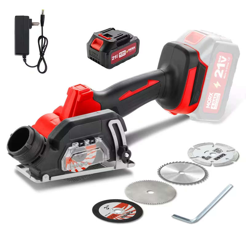 MORX Cordless Mini Circular Saw with 4000mAh 21V Battery