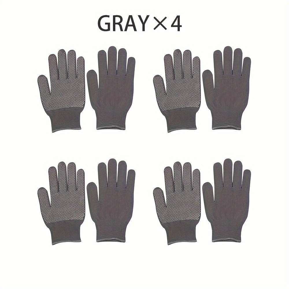 4Pairs Gray Multi Purpose Work Gloves