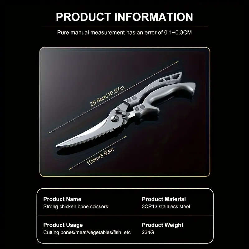 Upgraded Stainless Steel Kitchen Scissors