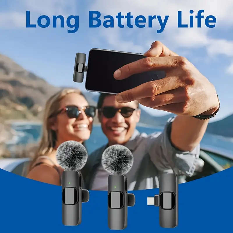 Wireless Noise-Canceling Lavalier Microphone