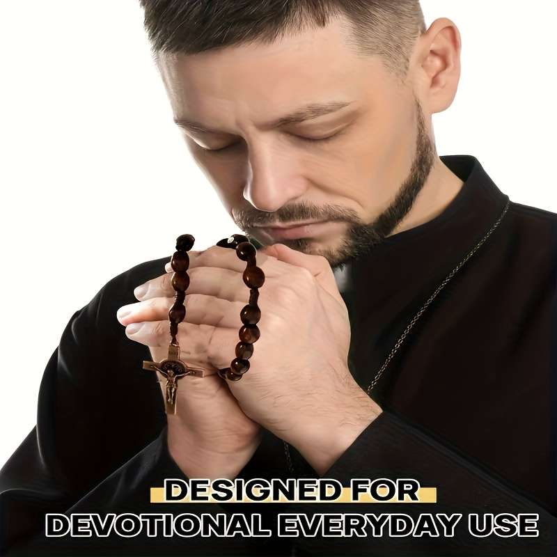 1 Piece A Brown Jesus Theme Pendant