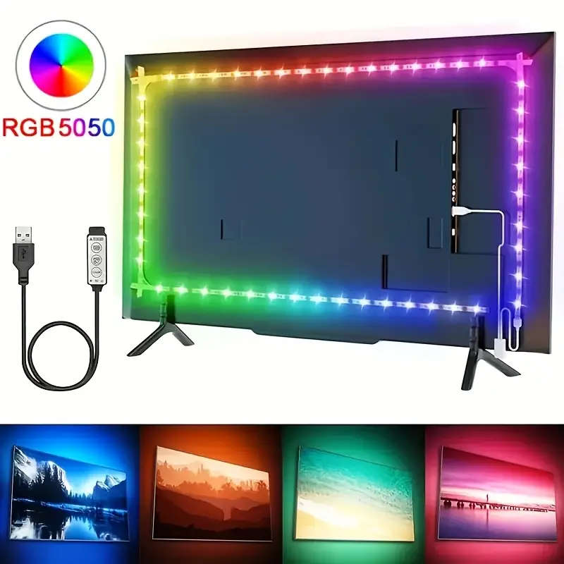 1M RGB LED Strip Lights with USB Power