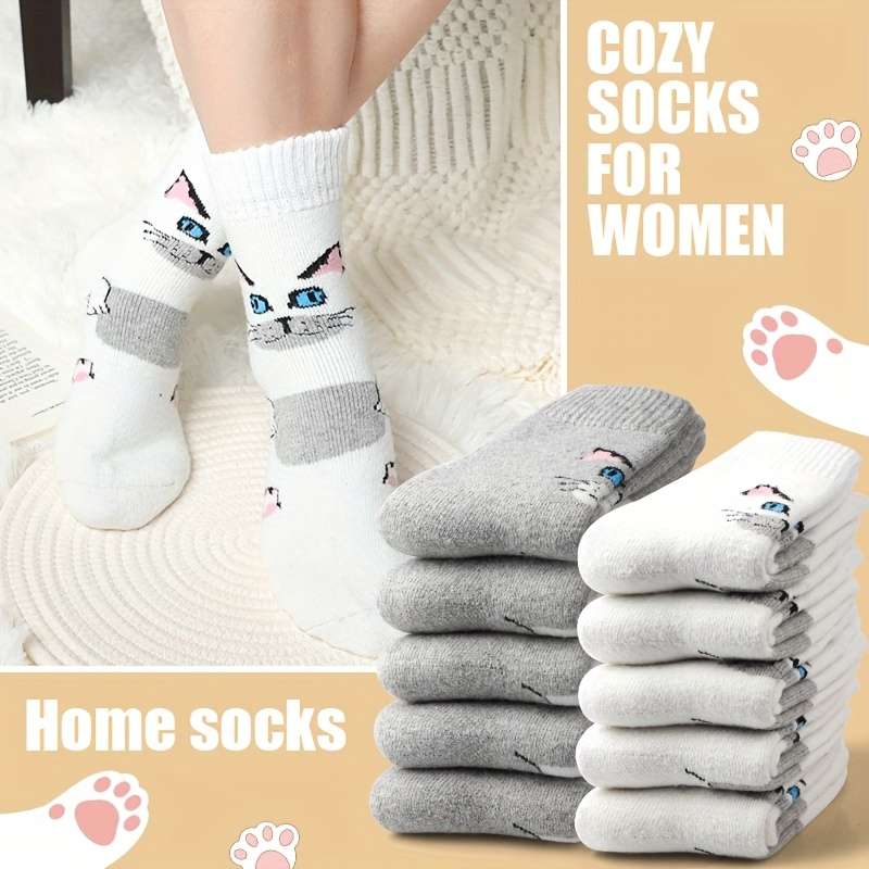 Sock 6Pairs White  One Size