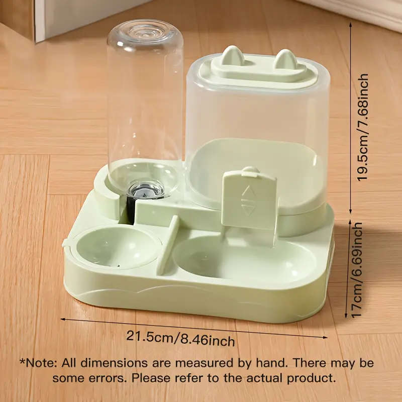 Automatic Gravity Feeding Cat and Dog Feeding System Grey